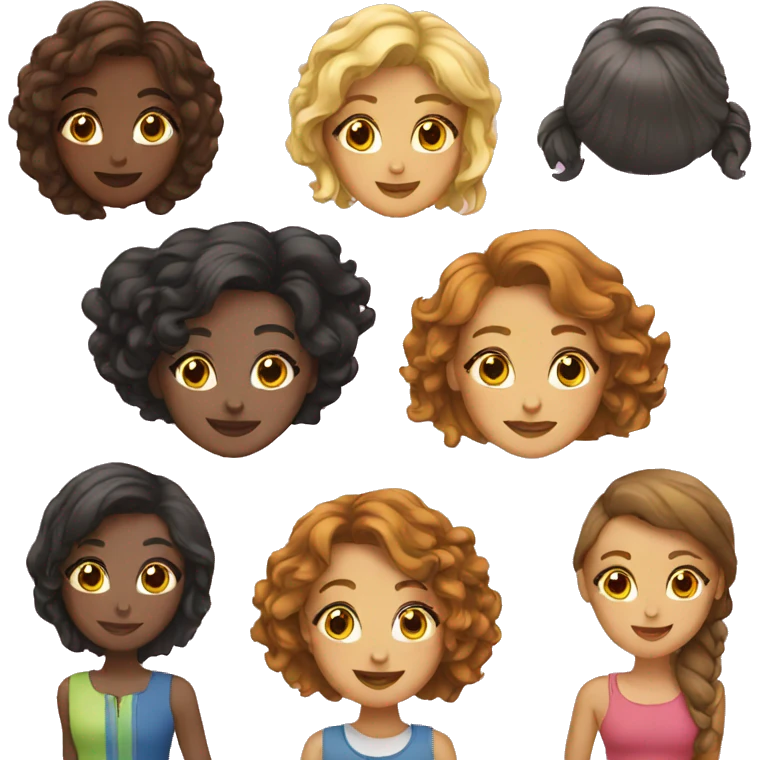 group of girls emoji