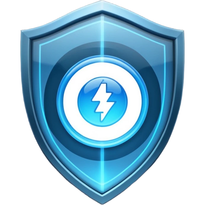 high tech space energy shield emoji