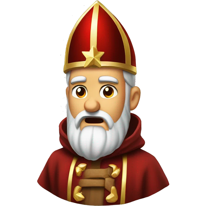 The Saint Nicolas angry who want some cristal emoji