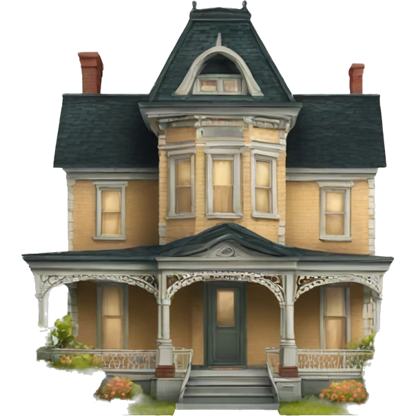 victorian house emoji