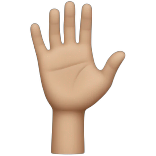 Talk to my hand emoji