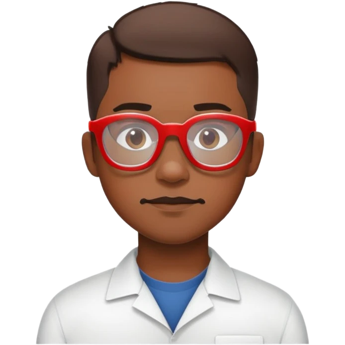 sam wilson with short hair, side-whiskers, and wear white-red safety glasses from  from captain america: civil war emoji