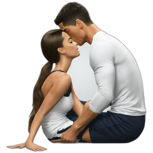 Cristiano Ronaldo kiss feet georgina emoji