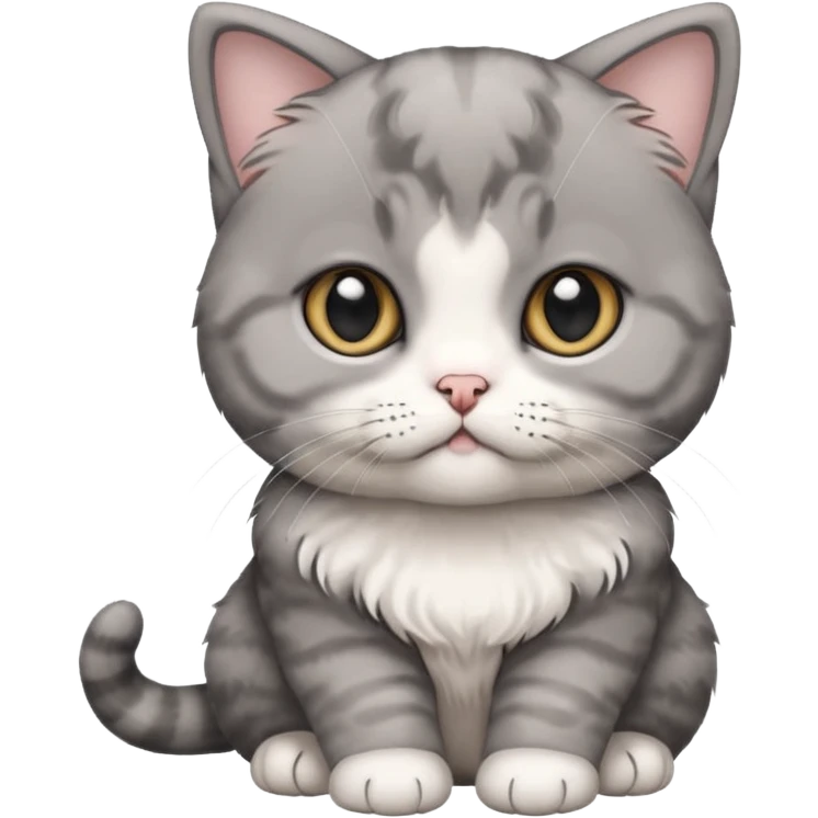 Scottish fold ears kitten  emoji