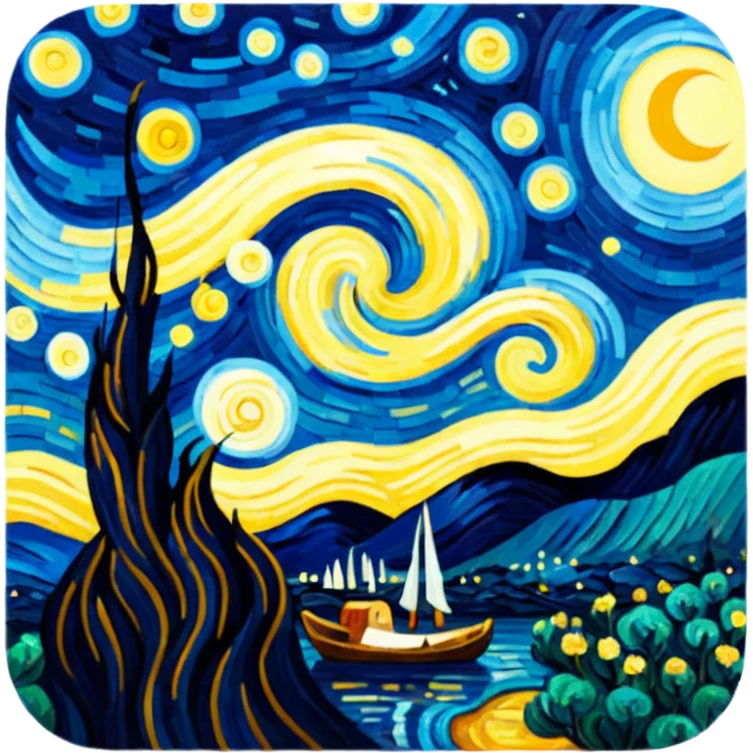 the starry night emoji