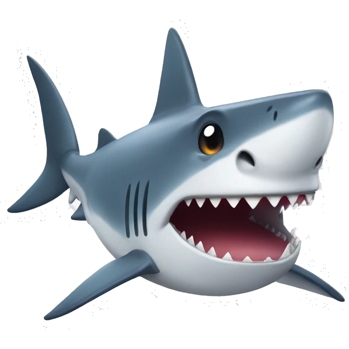 Happy shark emoji