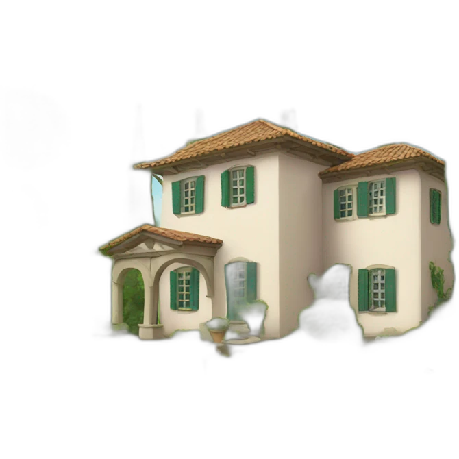 Villa with garden emoji