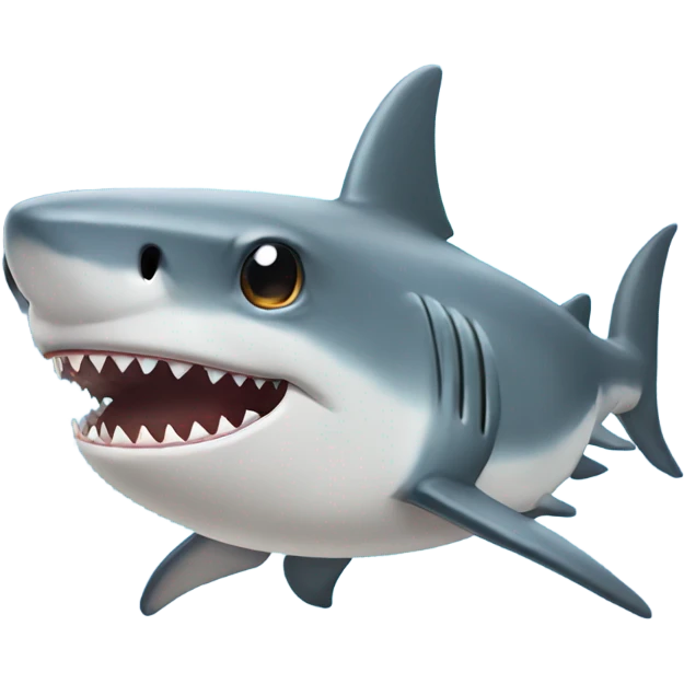 Shark with really long eyelashes  emoji