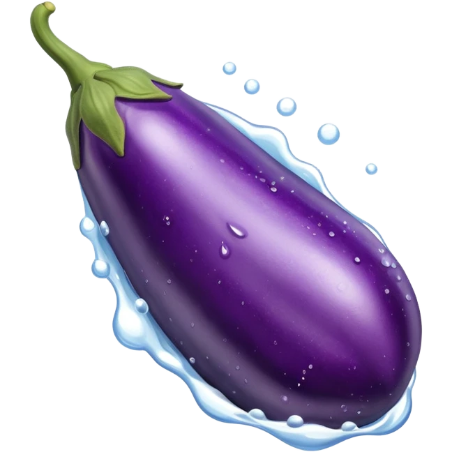 Μια μελιτζάνα μεσα σε σαπουνάδα emoji