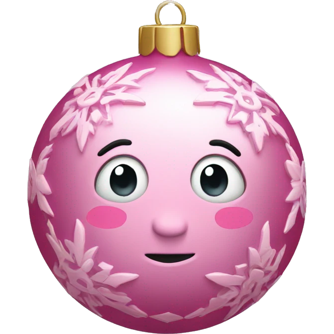 Pink ornament emoji
