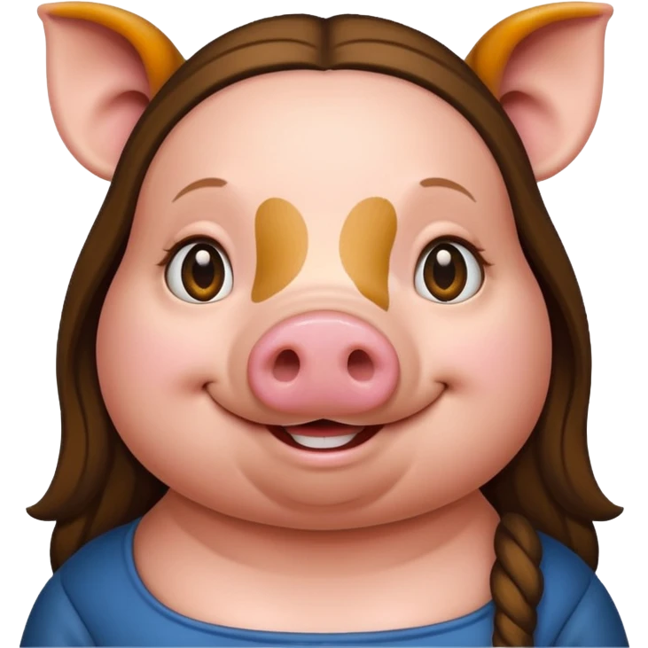 pig as Monalisa emoji
