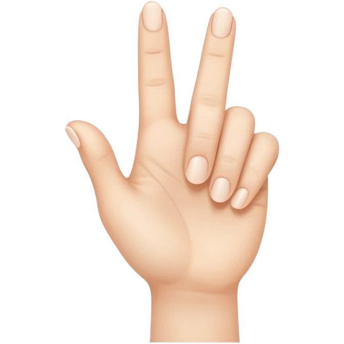Mano con il mignolo all' in sù emoji