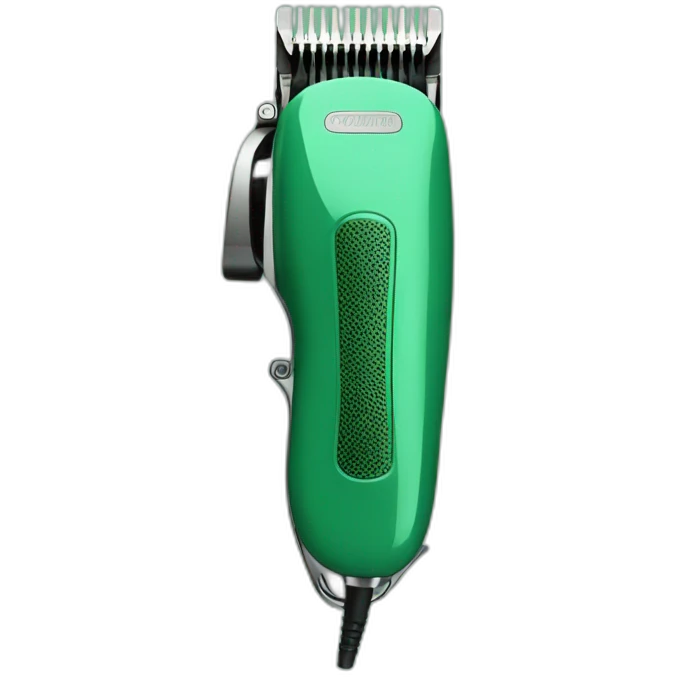 hair clipper green emoji