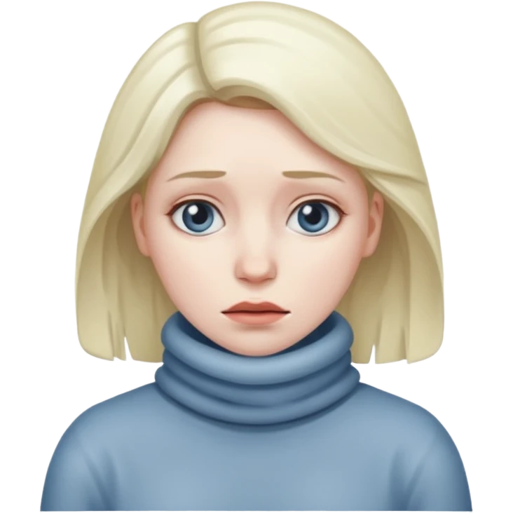 woman feeling cold emoji