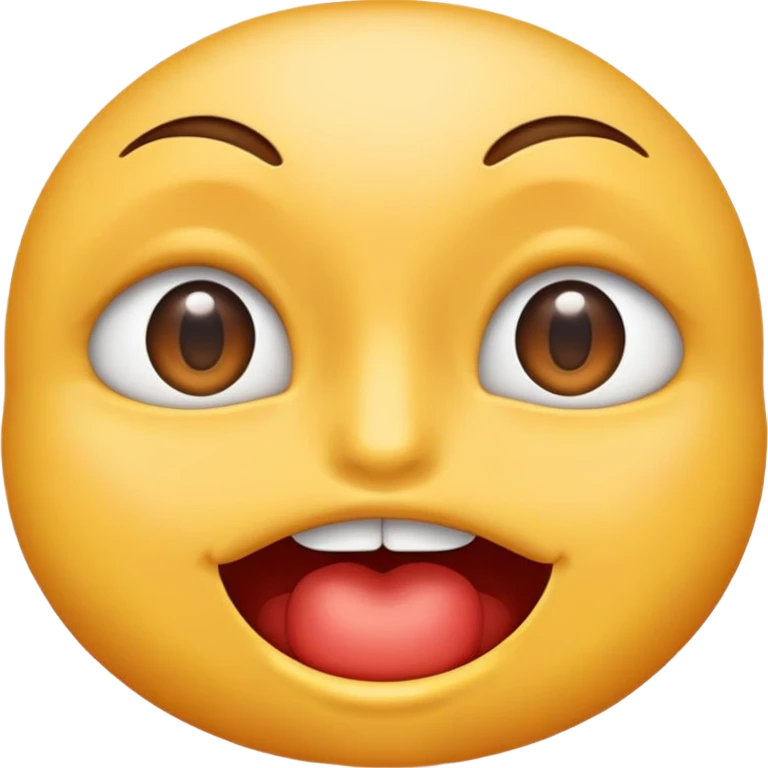 Un emoji normal les yeux levés avec la bouche pincée emoji