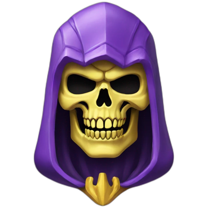 skeletor yellow and purple emoji