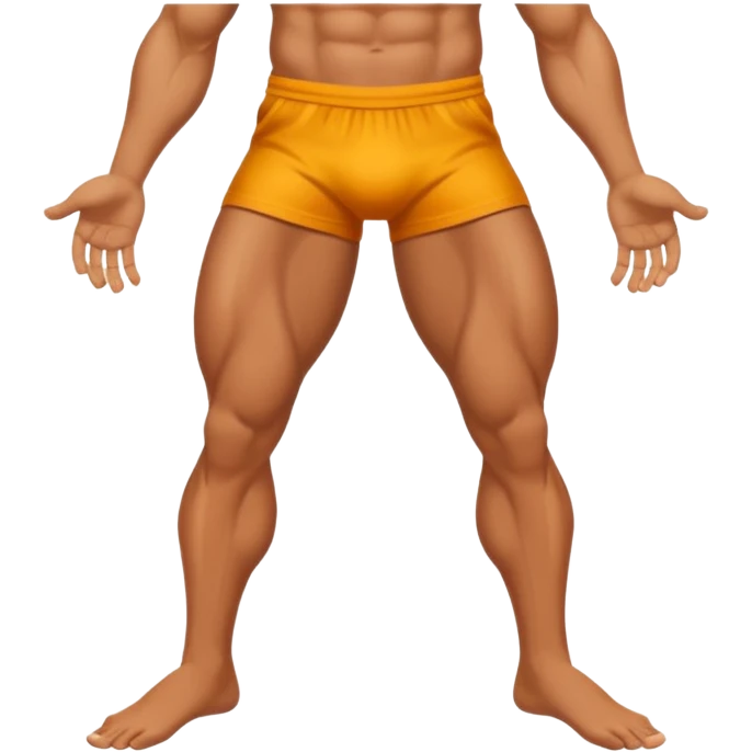 legs spread out emoji