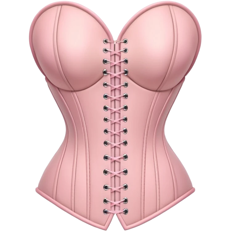 Beige heart in Pink corset emoji
