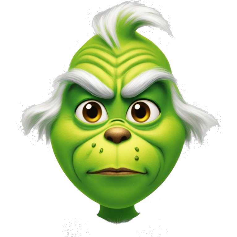 the grinch wearing makeup emoji