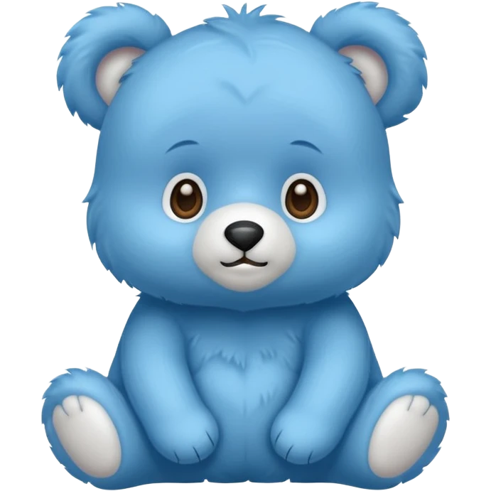 cute blue baby bear emoji