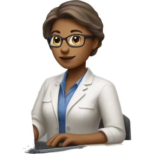 A women architect capibara working in a pc  emoji