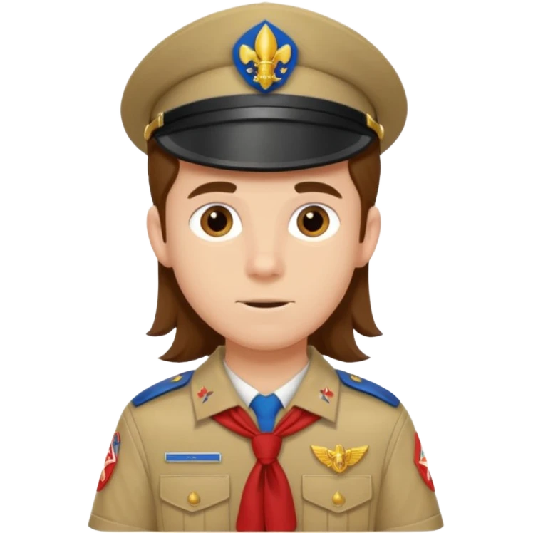 scout boy long hair emoji