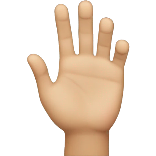 finger swiping up palm facing away emoji