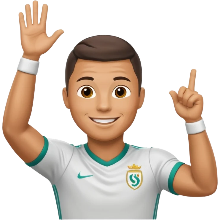 Ronaldo doing sui emoji