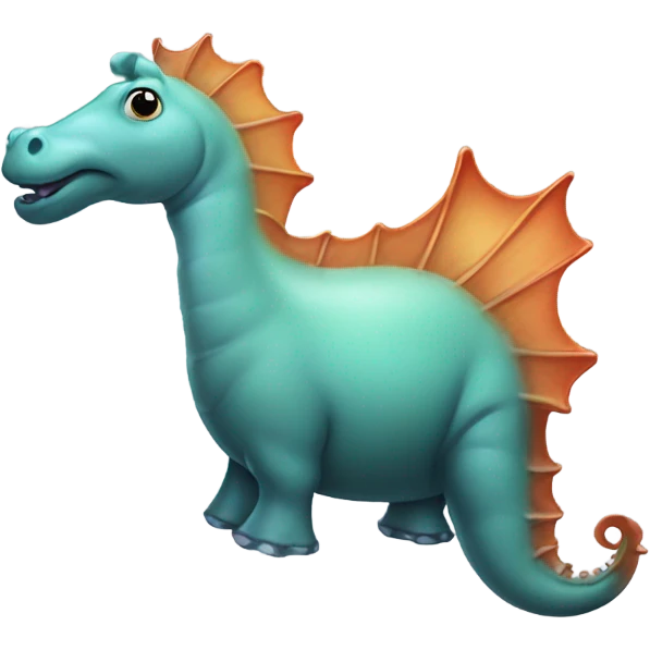 seahorse mixed with hippo ￼ emoji