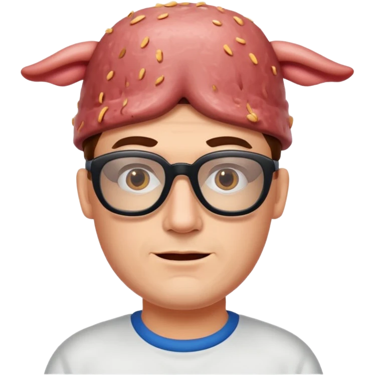 man with SPAM meat GLASSES  emoji