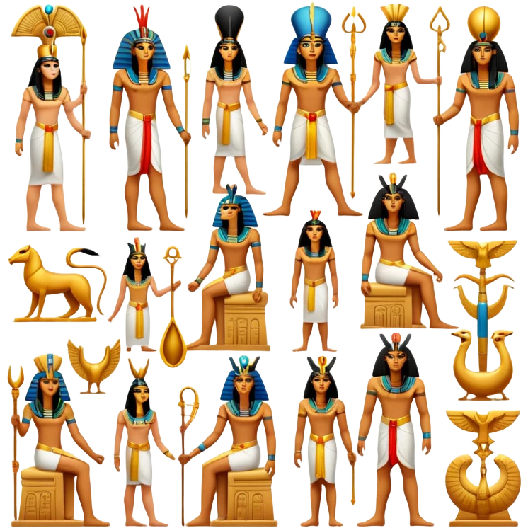 Ancient Egypt gods and goddesses  emoji