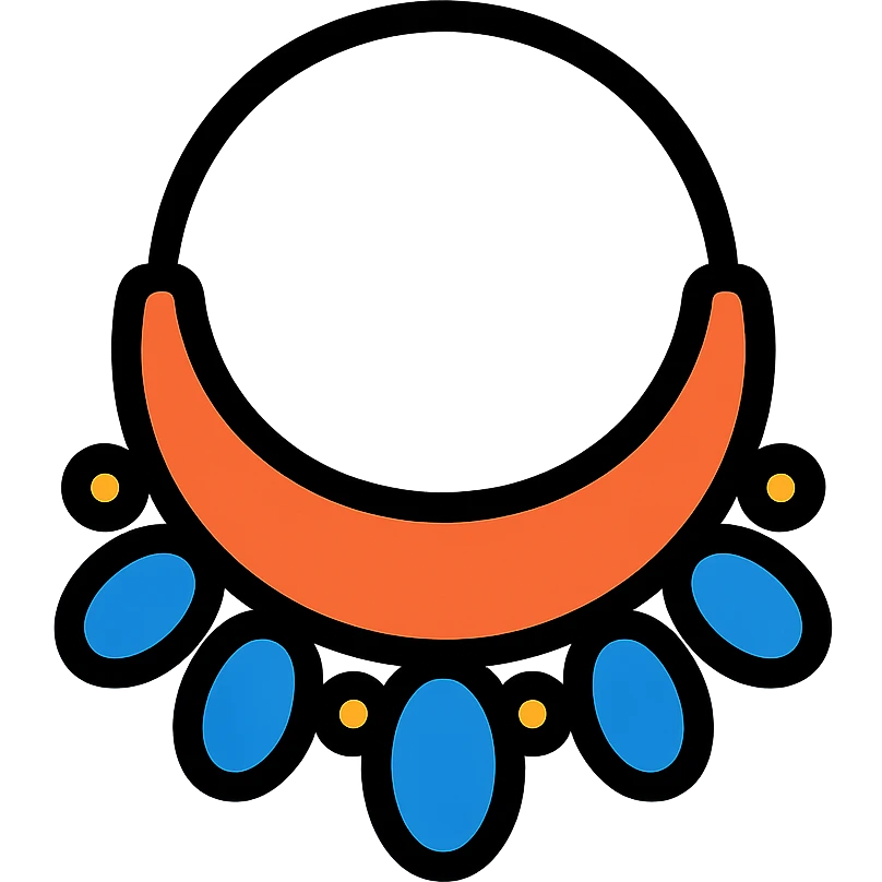 statement necklace, bold and decorative accessory emoji