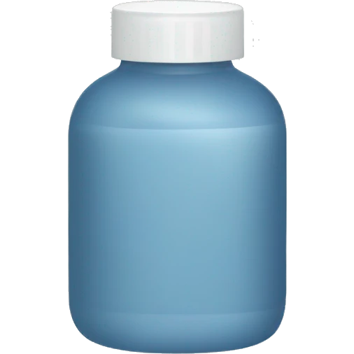 blue-grey bottle of scalp scrub emoji