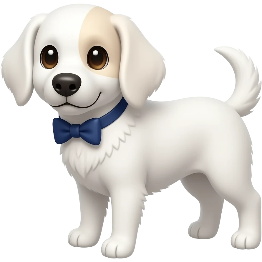 White lapped with bow emoji emoji