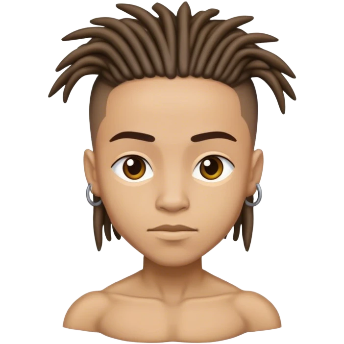 dread head lightskin with abs emoji