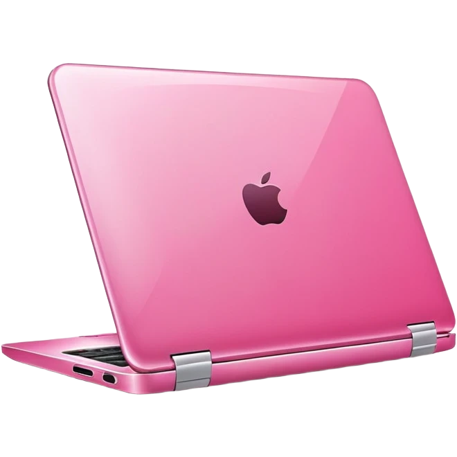 pink laptop computer iOS style emoji