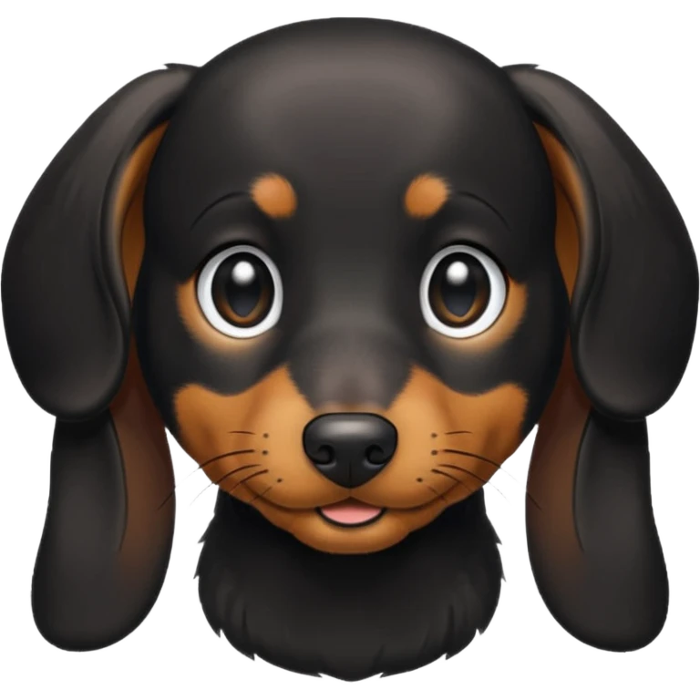 dachsund black emoji