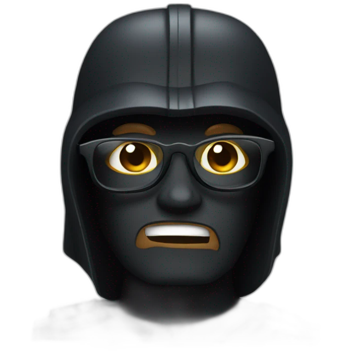 Dark Vador With Glasses emoji