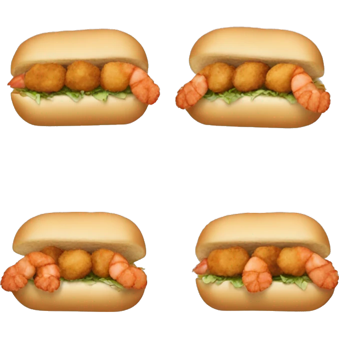 Fried shrimp Po boy emoji