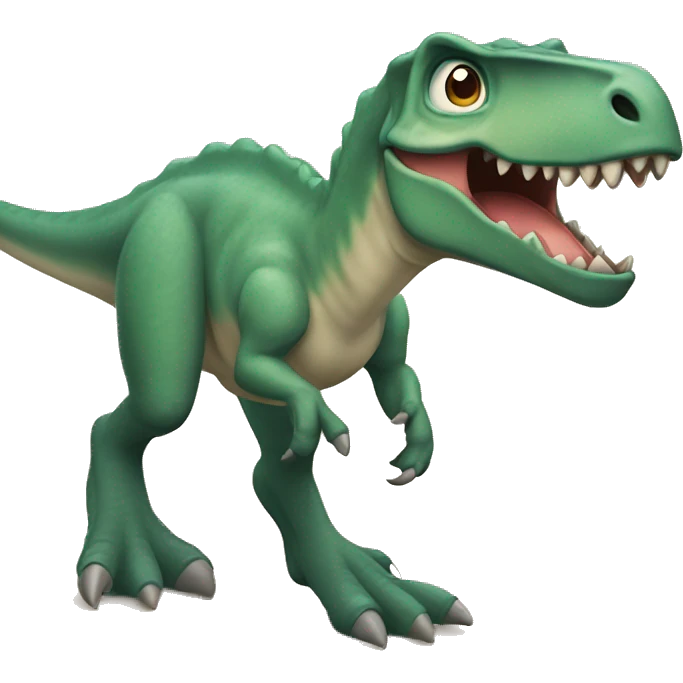 Dinosaurio en paracaidas  emoji