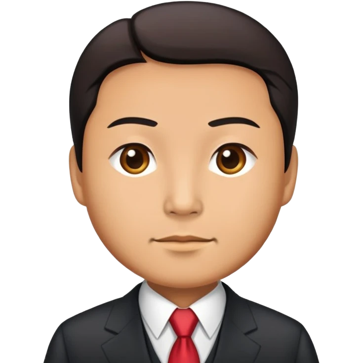 Chinese statesman in a suit emoji