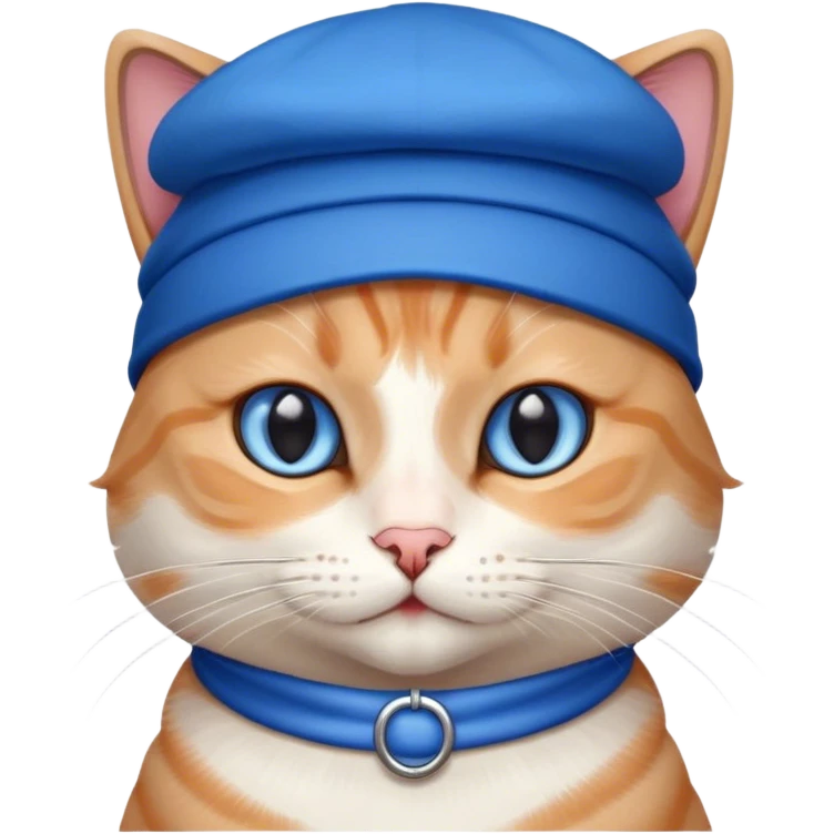 cat with a blue hat emoji