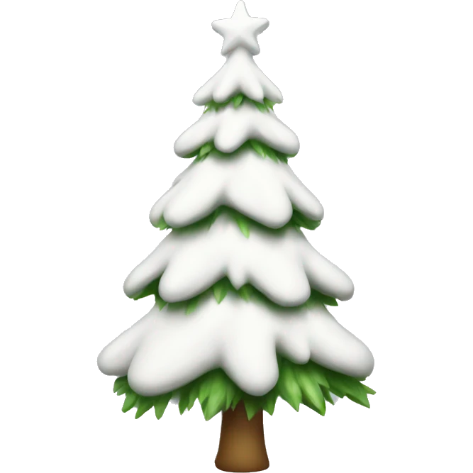 White Christmas tree emoji