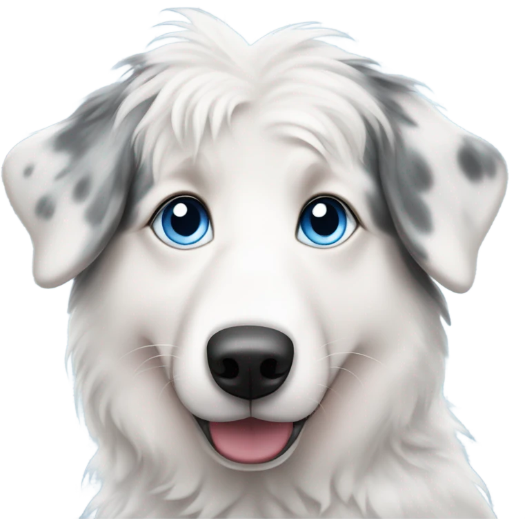 White Australian shepherd  emoji