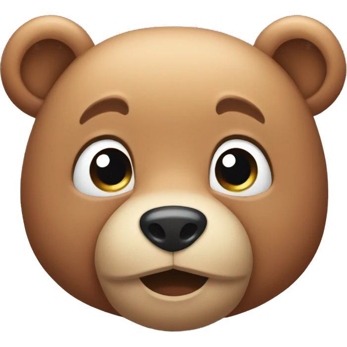 blushing bear emoji