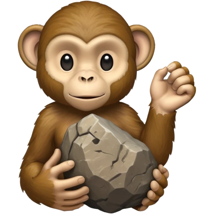 monkey hand throwing rocks emoji