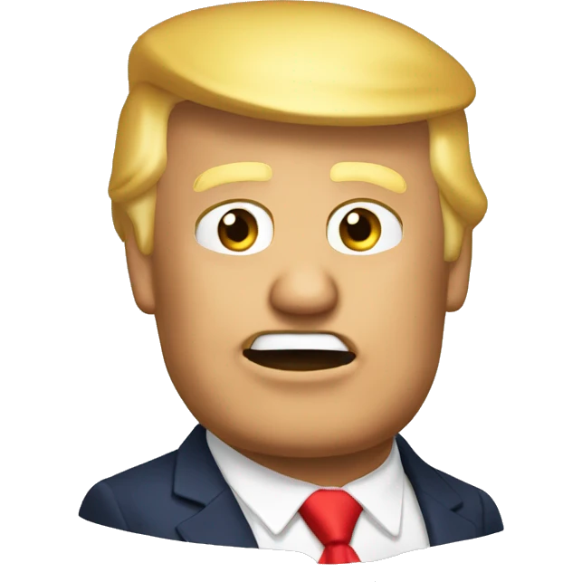 Donald trump qui rit emoji