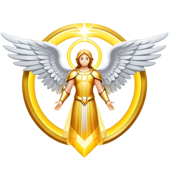 Archangel's emblem holy light yellow  emoji