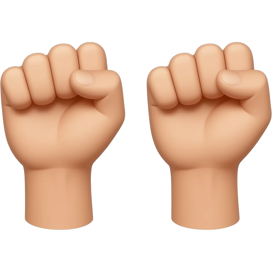 left and right fist closed side emoji