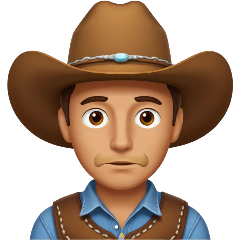 cowboy with salt under his nose emoji
